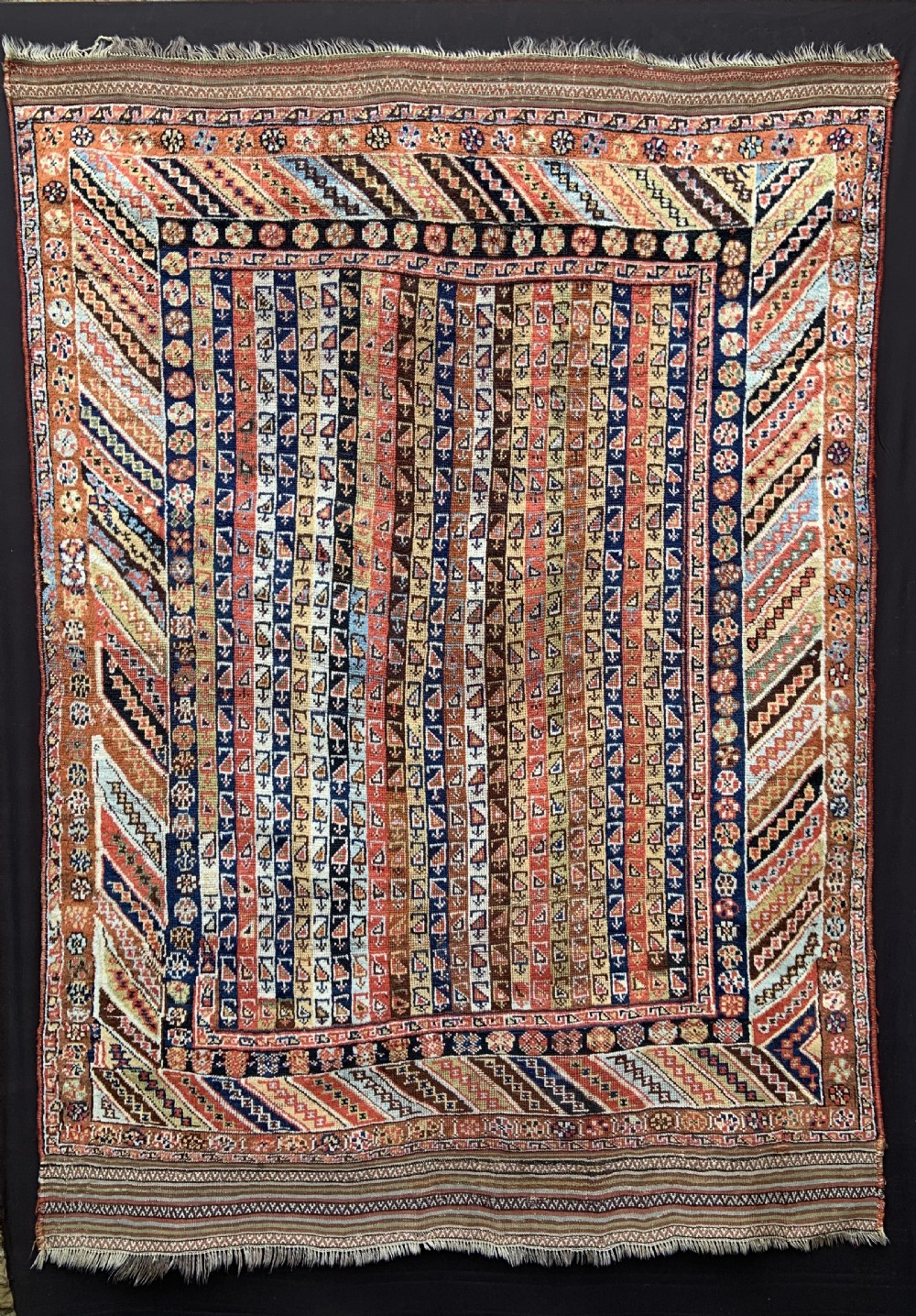 Antique Qashqa'i Rug, Shekarlu Sub-Tribe, Fars Province, South-West Persia.