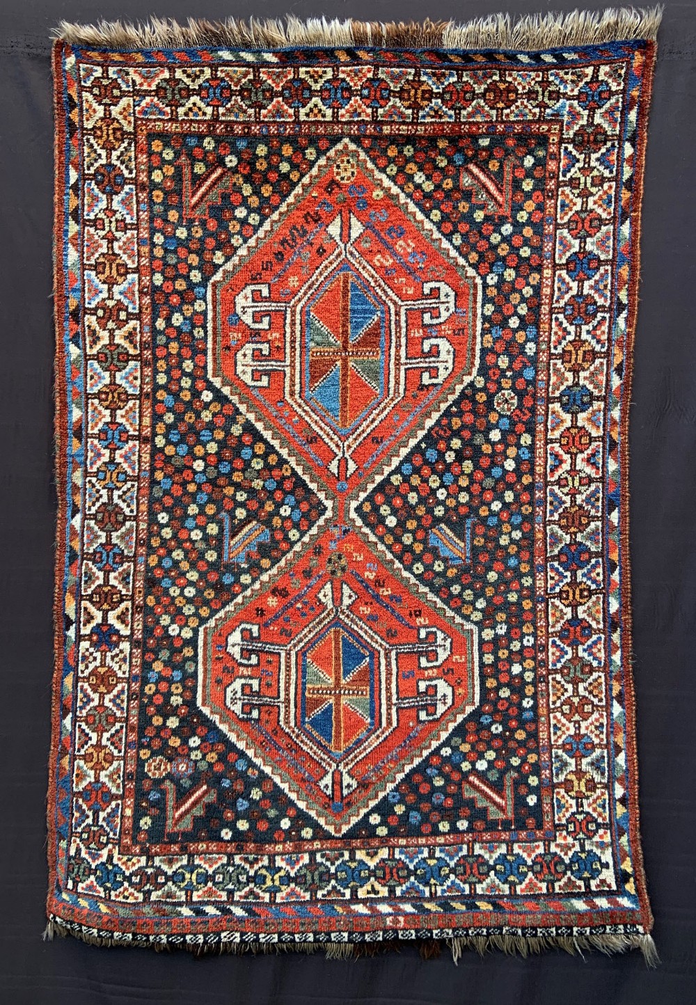 Antique Luri Tribal Rug, Luristan, Western Persia.
