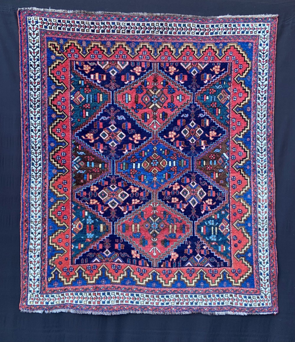 Antique Afshar Rug, Sirjan Area, Kerman Province, Southern Persia.