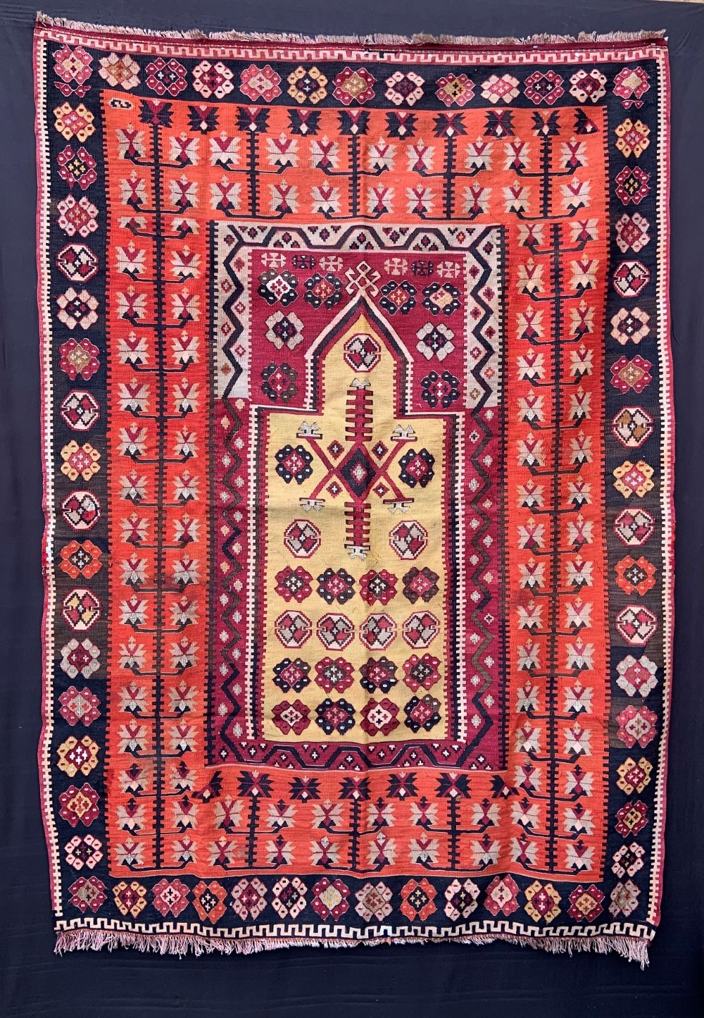 Antique Prayer-Kilim, Erzurum, Eastern Anatolia.