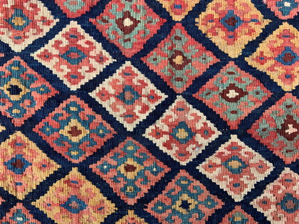 Antique Salt-Bag, Qashqa'i Nomads, Fars Province, South-West Persia. View III