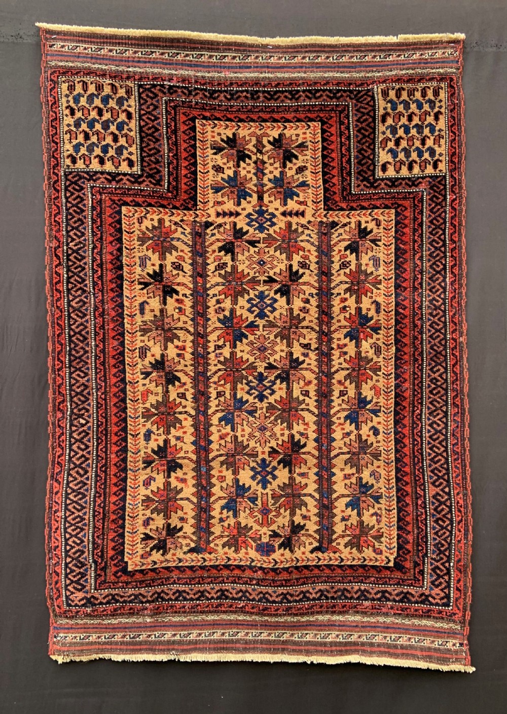 Antique Prayer-Rug, Timuri Tribes, Borderlands of Eastern Persia / Western Afghanistan.