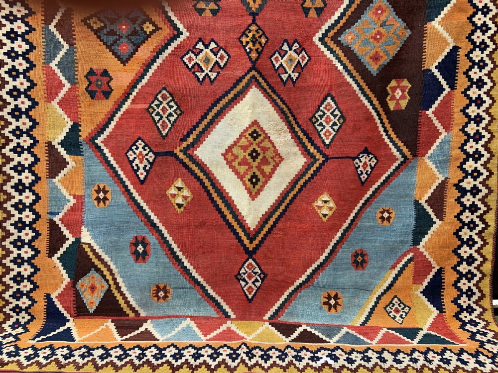 Antique Kilim, Qashqa'i Nomads, Fars Province, South-West Persia. View II