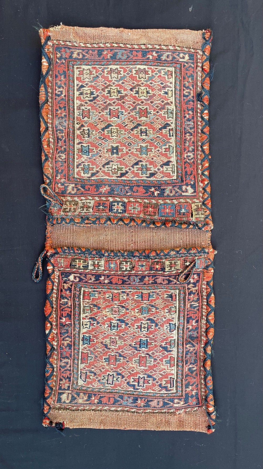 Antique Khorjin (saddle-bags), Shahsevan Nomads of Qeydar, North-West Persia.