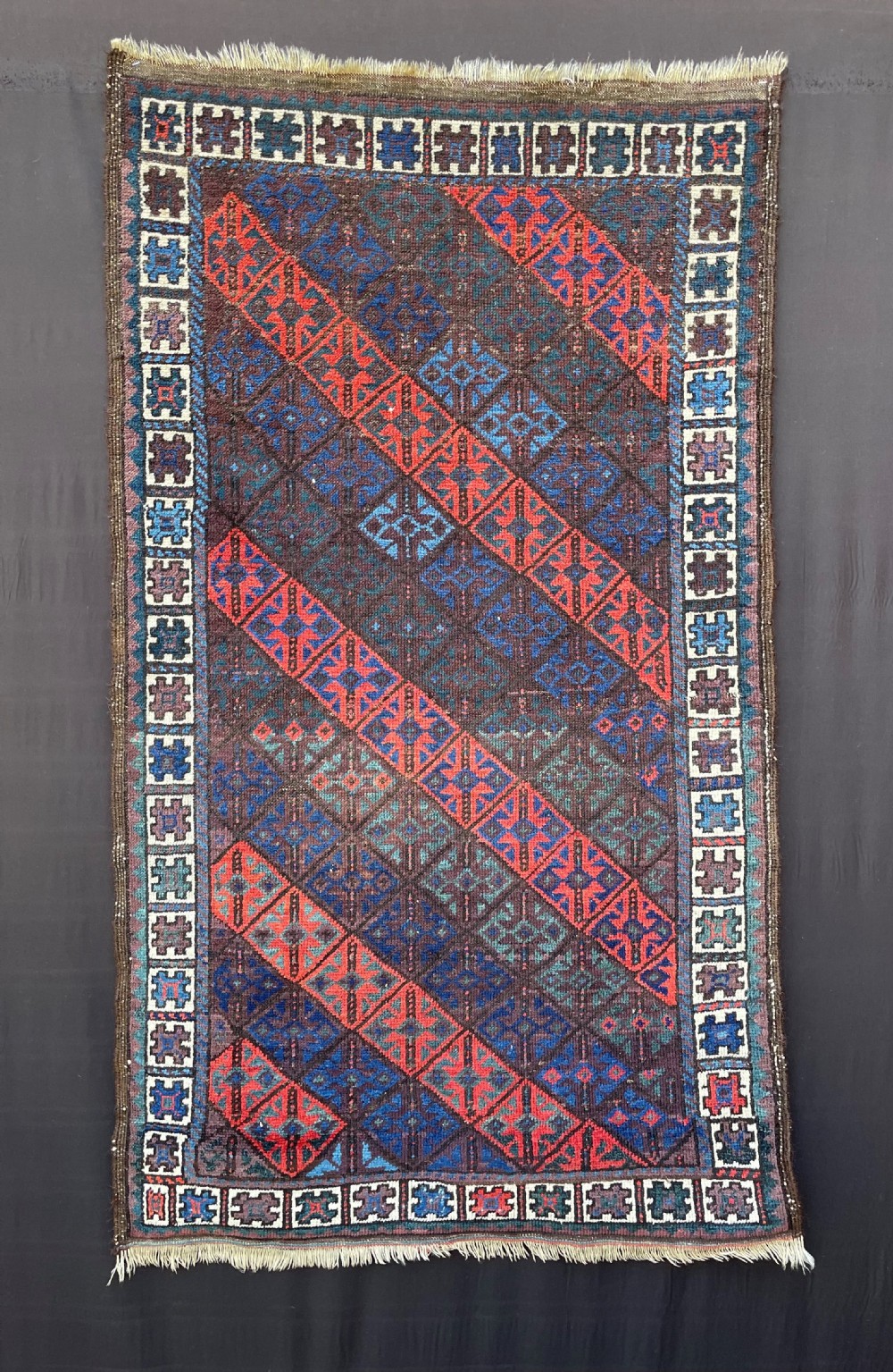 Antique Baluch Rug, Bahluli Sub-Tribe, South-Eastern Persia.