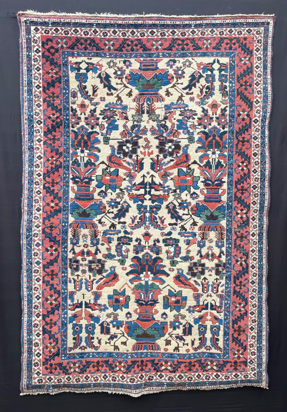 Antique Afshar Tribal Rug, Sirjan Region, Kerman Province, South Persia.