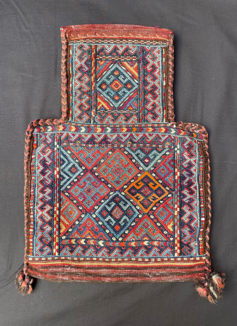 Antique Salt-Bag (namakdan), Kordi Nomads of Quchan, Khorassan Province, North-East Persia.