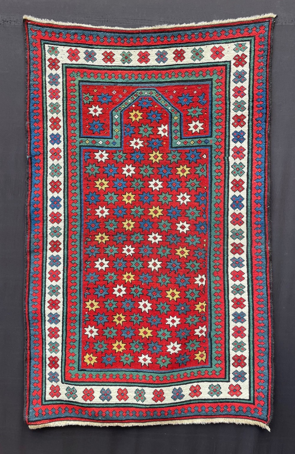 Antique Prayer-Rug, Kuba, Eastern Caucasus.