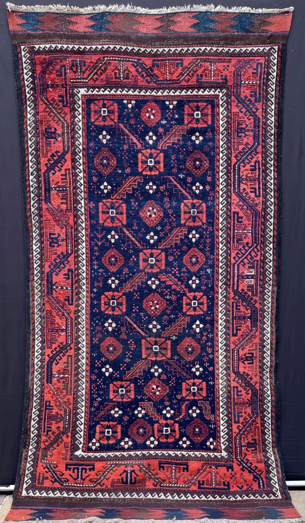Antique Baluch Tribal Rug, Khorassan Province, North-East Persia.