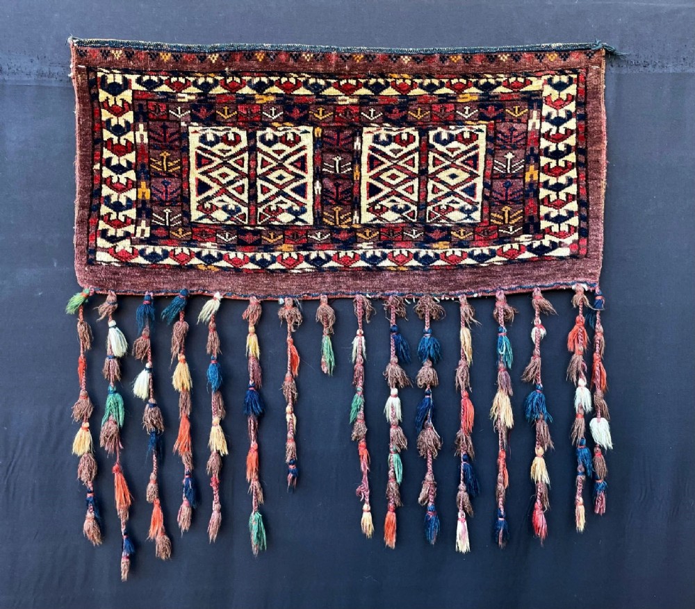 Antique Turkmen Kap, Yomut Tribes, Trans-Caspian Steppes, Turkmenistan, Central Asia.