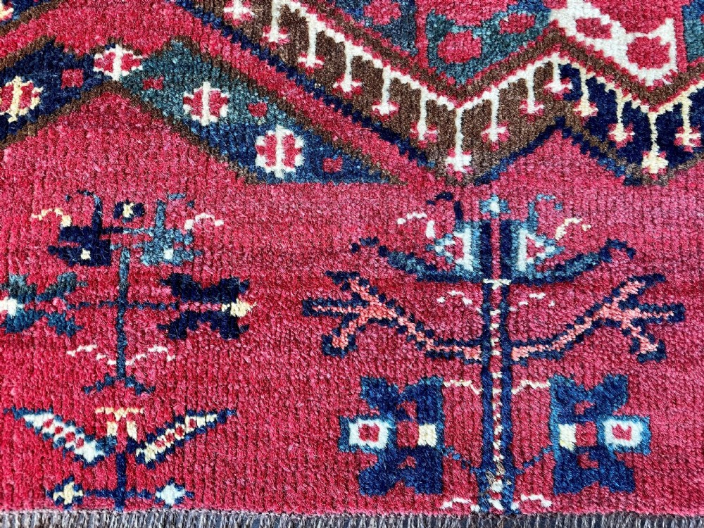 Antique Turkmen Tent Bag-Face, Ersary Tribes, Middle Amu Darya Region, Turkmenistan, Central Asia. View VIII