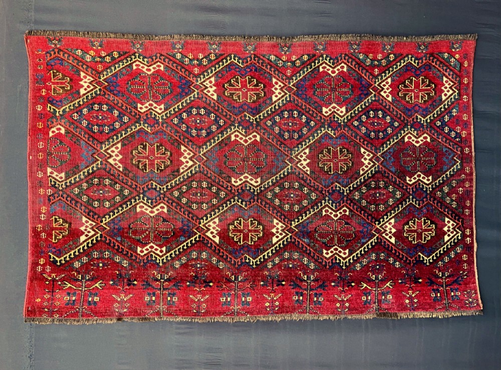 Antique Turkmen Tent-Bag, Ersary Tribes, Middle Amu Darya Region, Turkmenistan, Central Asia.