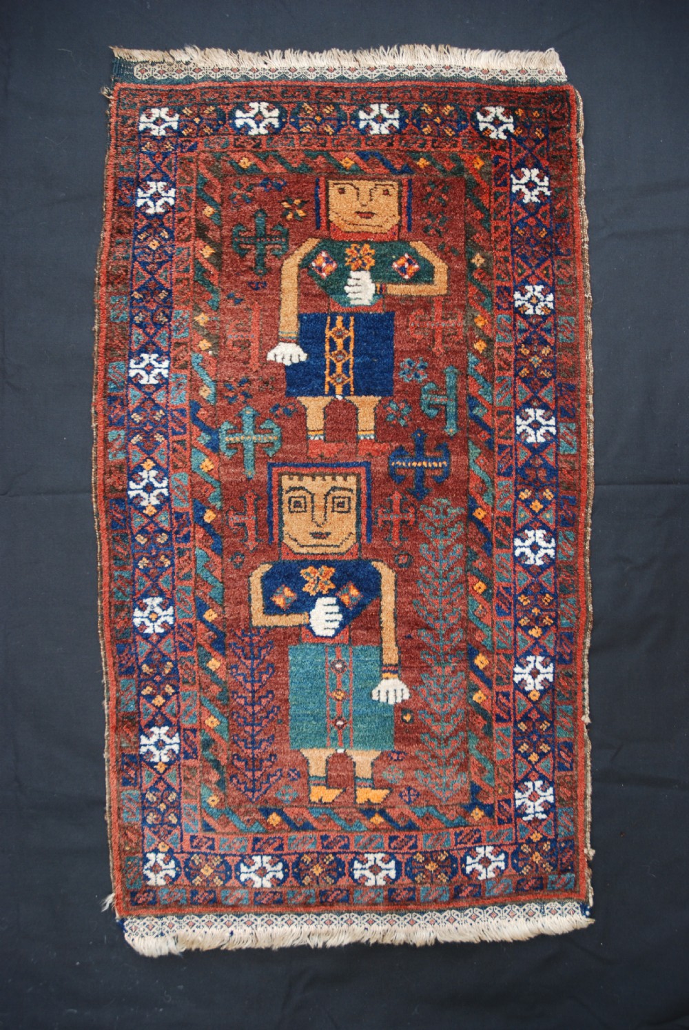 Antique Pillow-Bag Face (balisht), Baluch Tribes, Ferdows, South-East Persia.