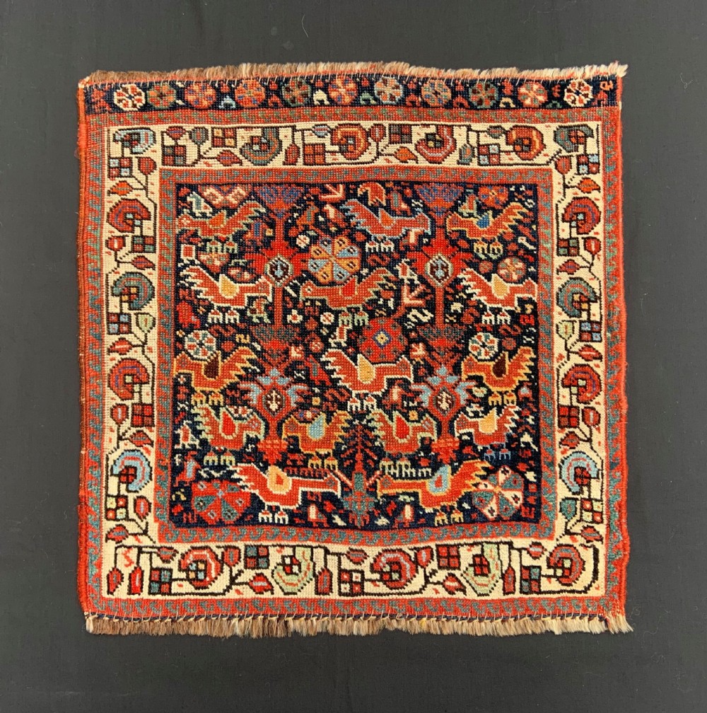 Antique Saddlebag Face, Khamseh Confederacy Nomads, South-West Persia.