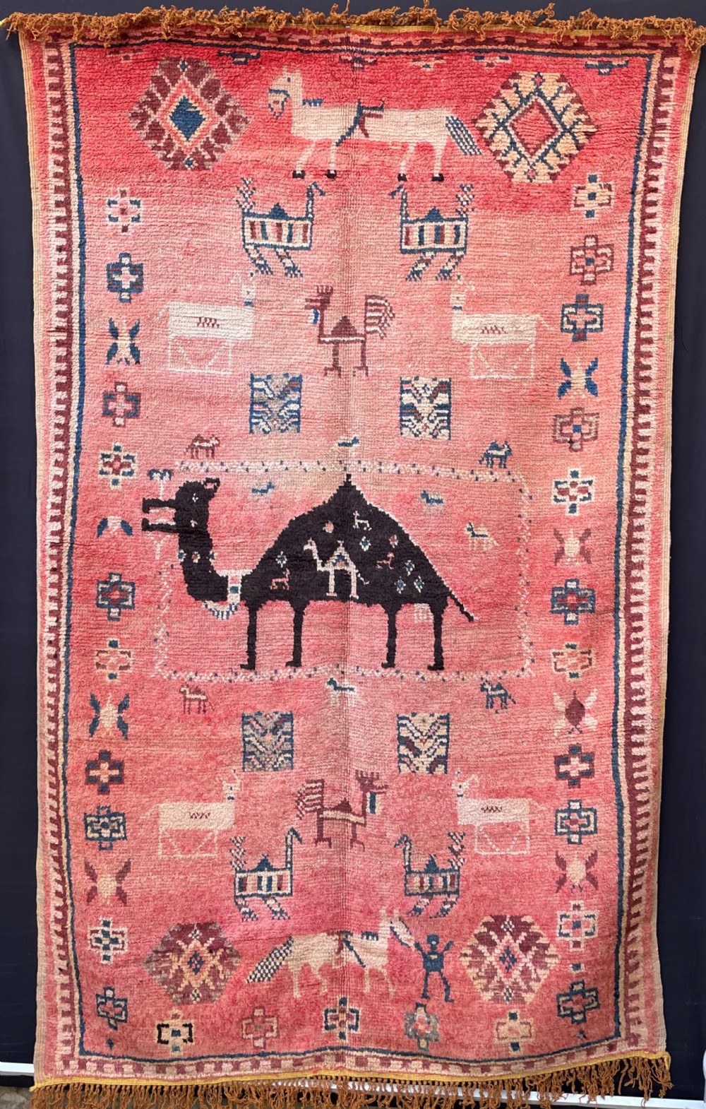 Antique Moroccan Rug, Rehamna, Morocco.