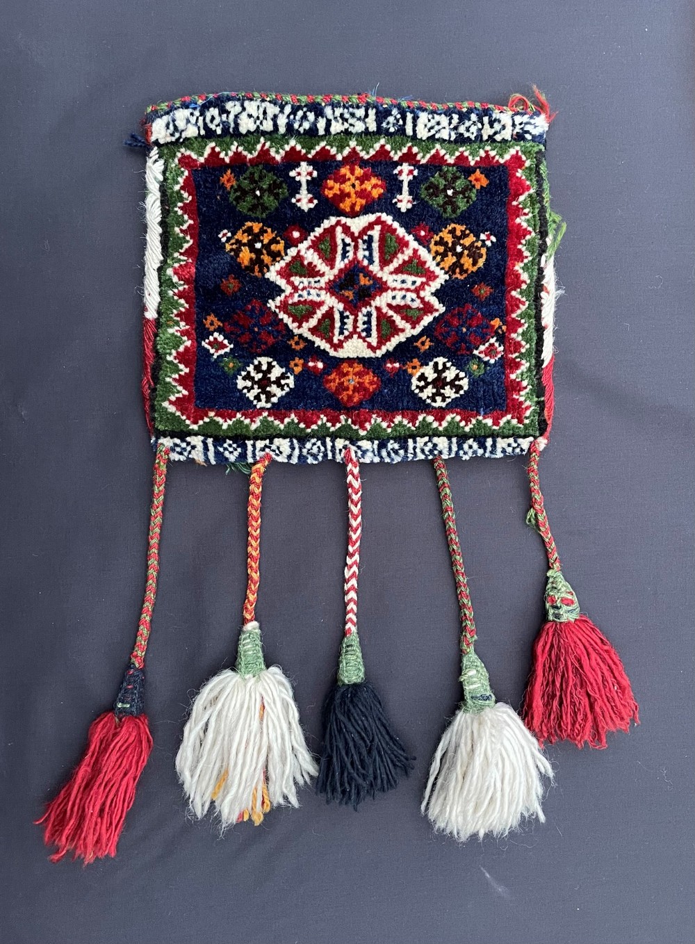 Antique Vanity-Bag, Qashqa'i Tribes, Fars Province, South-West Persia.