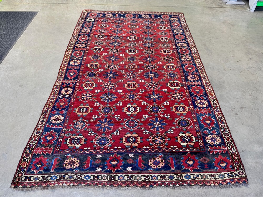 Antique Turkmen Main Carpet, Ersary Tribes, Middle Amu Darya Region, Turkmenistan, Central Asia.