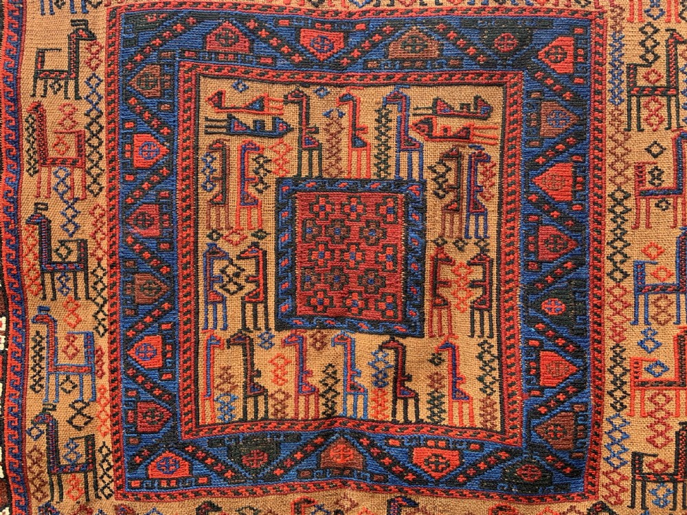 Antique Bread Sofreh, Afshar Tribes of Shar-e-Babak, Kerman Province, South Persia. View IV
