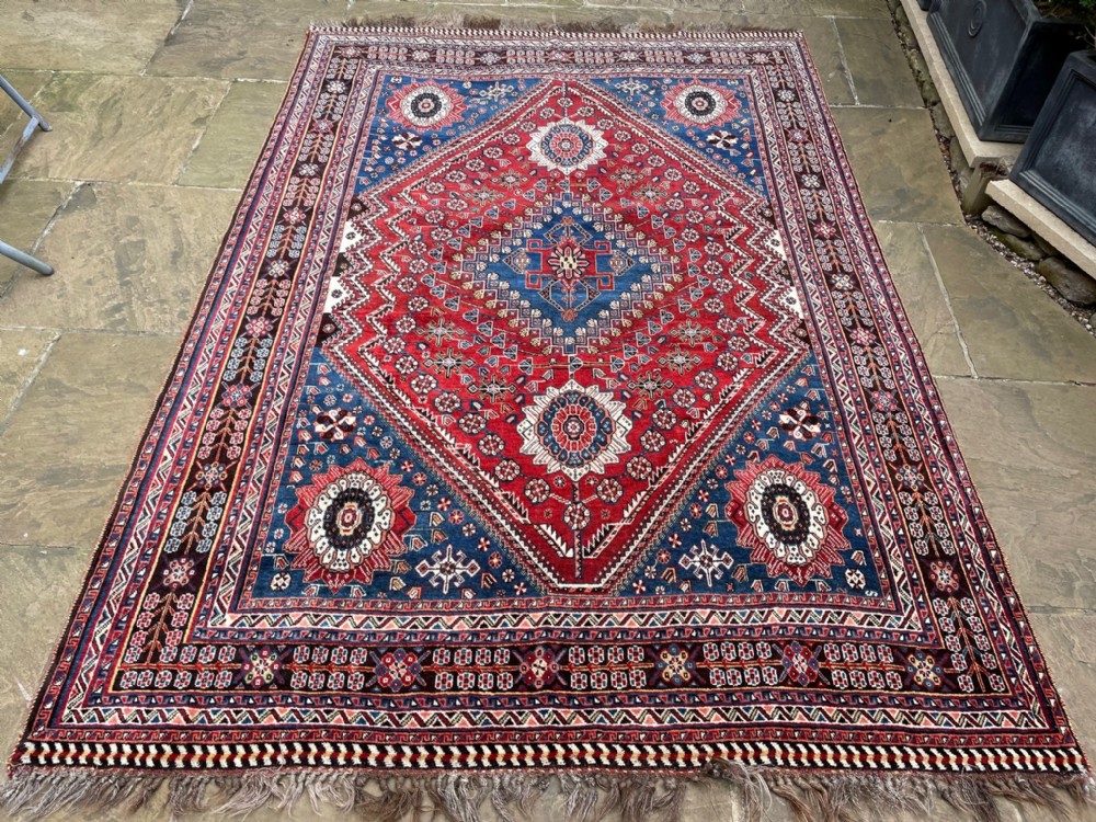Antique Qashqa'i Tribal Rug, Shesh Boluki Sub-Tribe, Fars Province. South-West Persia.