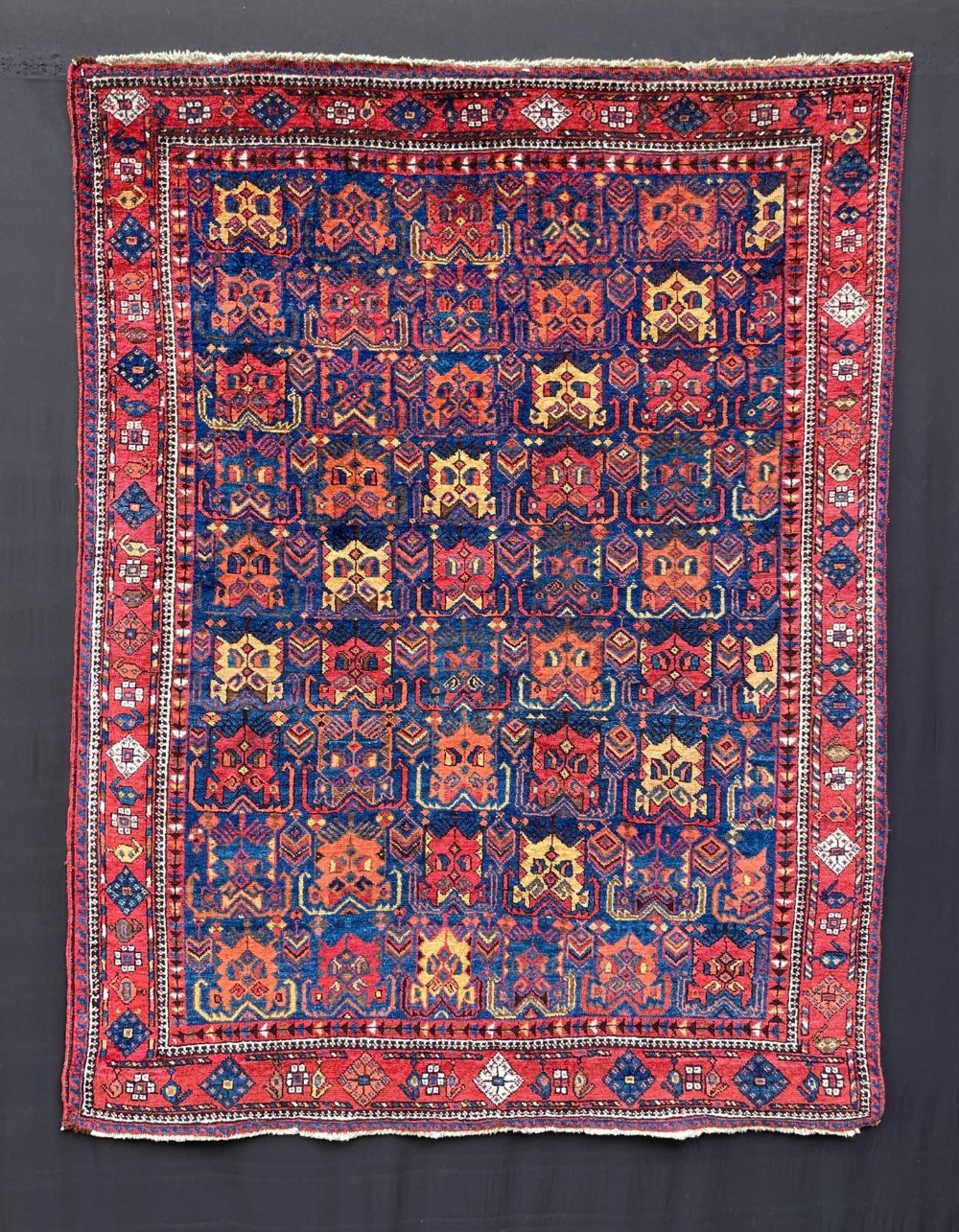 Antique Afshar Tribal Rug, Neiriz Area, Southern Persia.