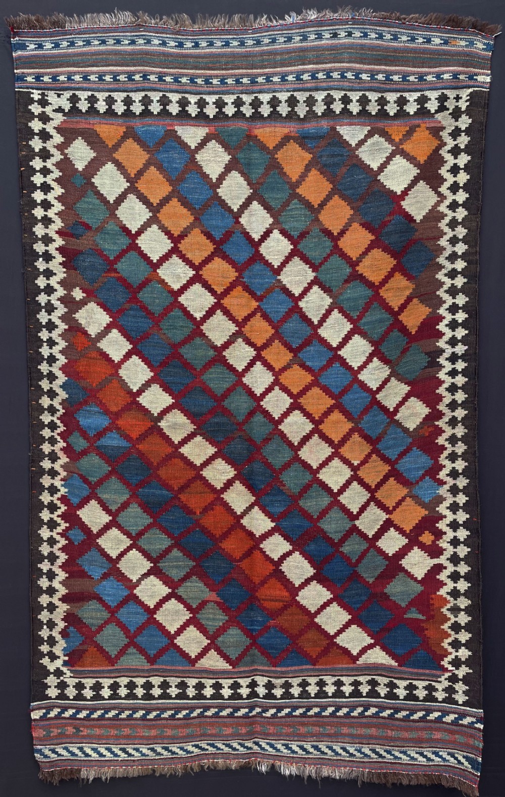 Antique Kilim, Luri Nomads, Luristan, Western Persia.