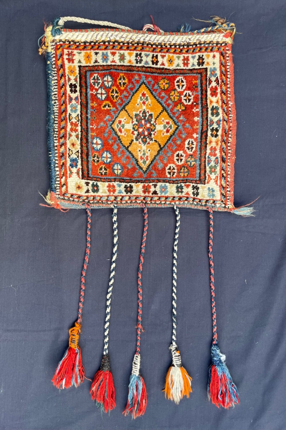 Antique Vanity-Bag, Qashqa'i Tribes, Fars Province, South-West Persia.