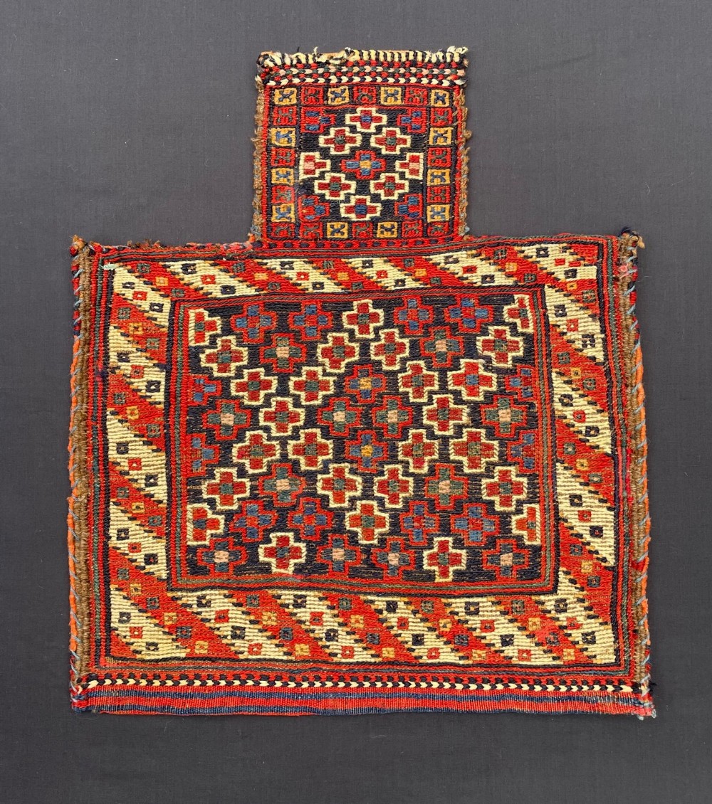 Antique Salt-Bag, Afshar Nomads, Sirjan Region, Kerman Province, South Persia.