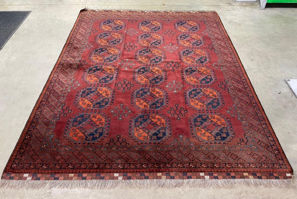 Antique Turkmen Carpet, Ersari Tribes, Middle Amu Darya Region, Turkmenistan, Central Asia.
