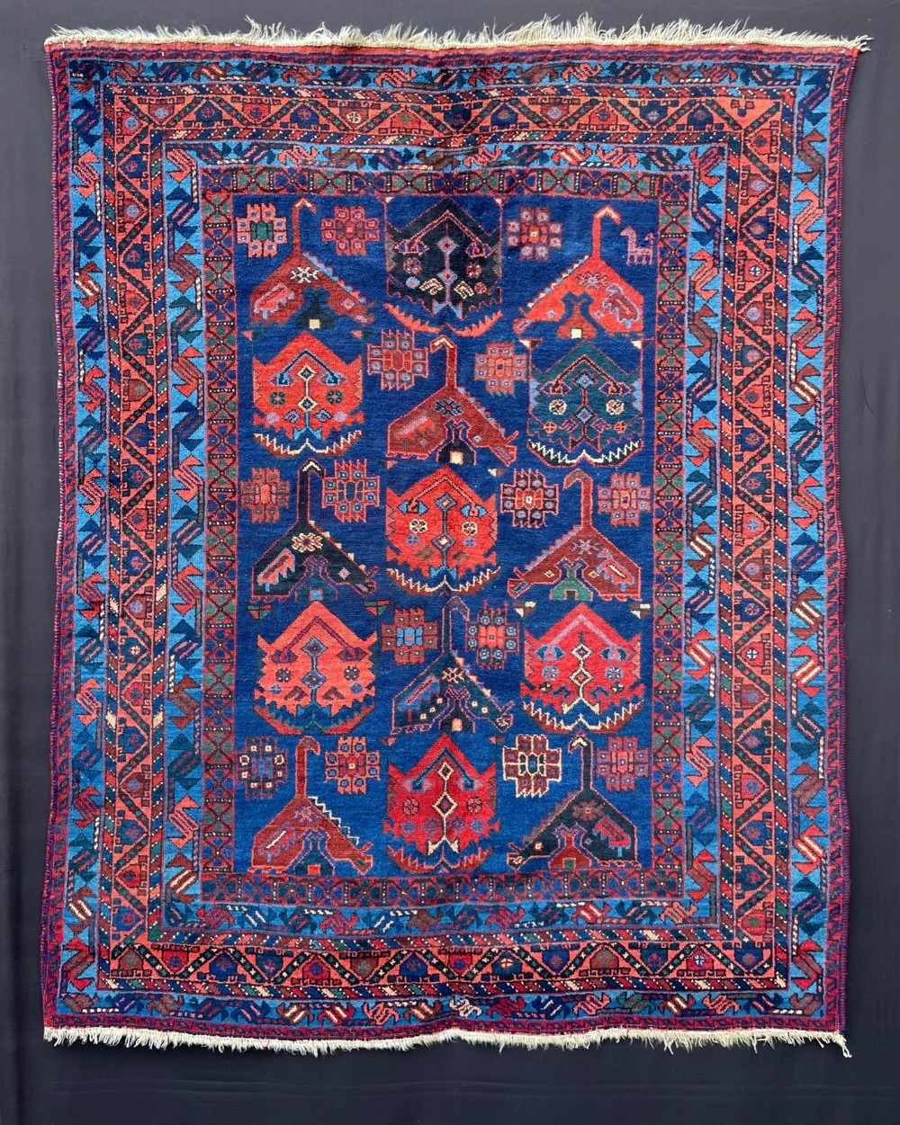 Antique Afshar Rug, Neiriz Region, Kerman Province, South Persia.