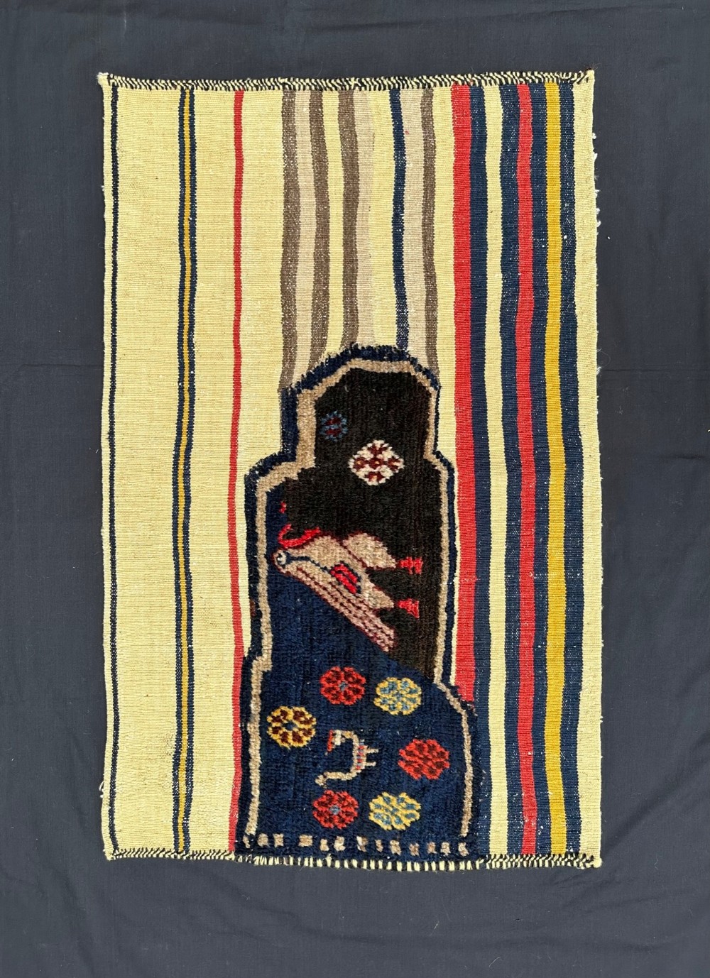 Antique 'Tacheh' (wheat-sack), Luri - Bakhtiari Tribes, The Chahar Mahal, Western Persia.