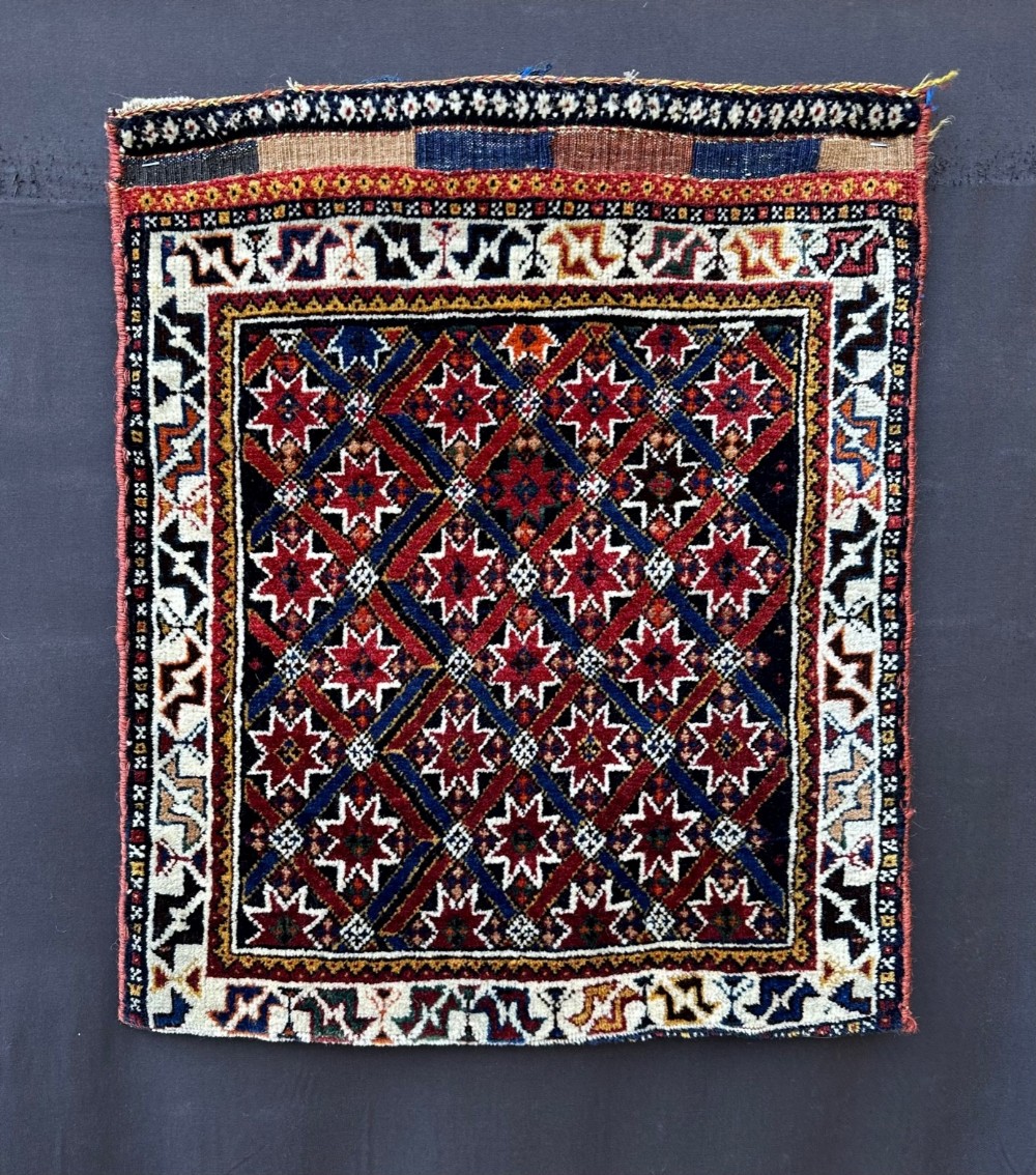 Antique Half Saddle-Bag, Qashqa'i Shesh Boluki Taifeh, Fars Province, South-West Persia.