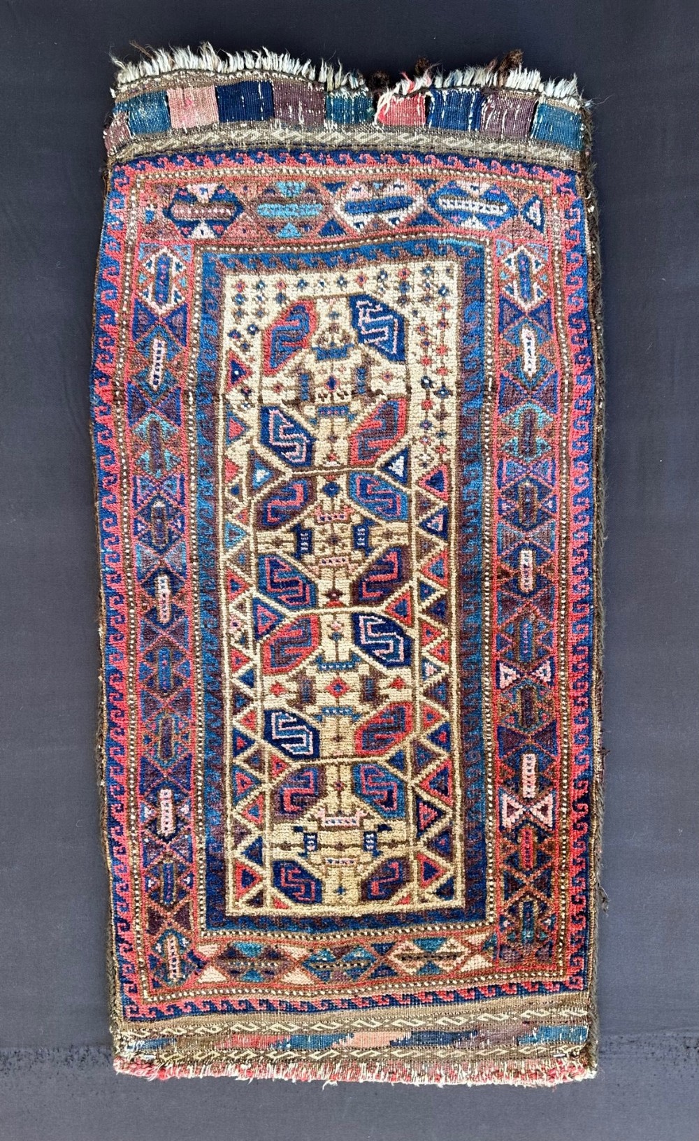 Antique 'Balisht' (pillow-bag), Baluch Tribes, Khorassan Province, North-East Persia.