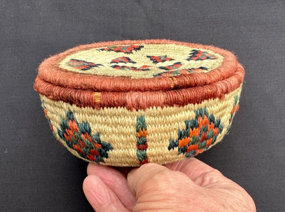 Antique Egg Basket, Qashqa'i Nomads, Fars Province, South-West Persia.