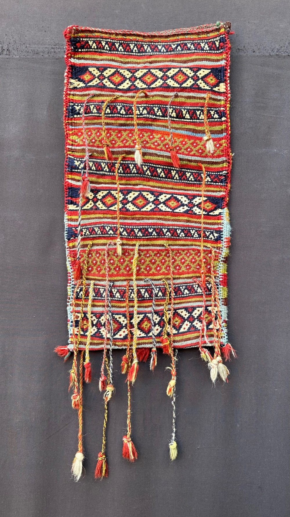 Antique Water-Pipe Bag, Qashqa'i - Kaskuli Tribes, Fars Province, South-West Persia.