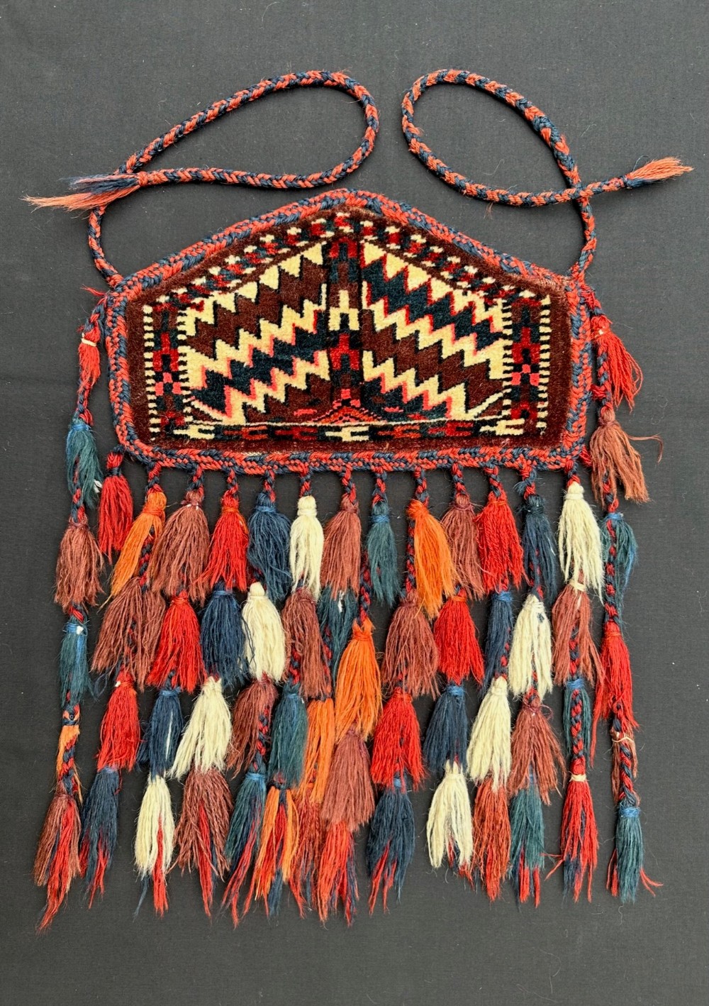 Antique Turkmen Dizlyk, Yomut Tribes, Trans-Caspian Steppes, Turkmenistan, Central Asia.