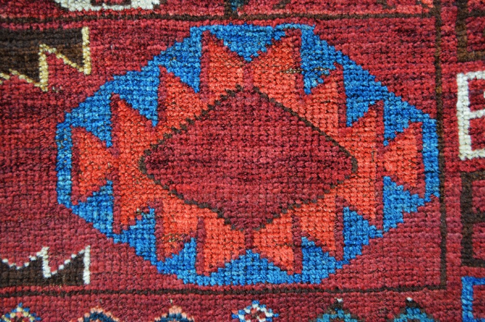 Rare Antique Turkmen Engsi, Ersary Tribes, Middle Amu Darya Region, Turkmenistan, Central Asia. View VI