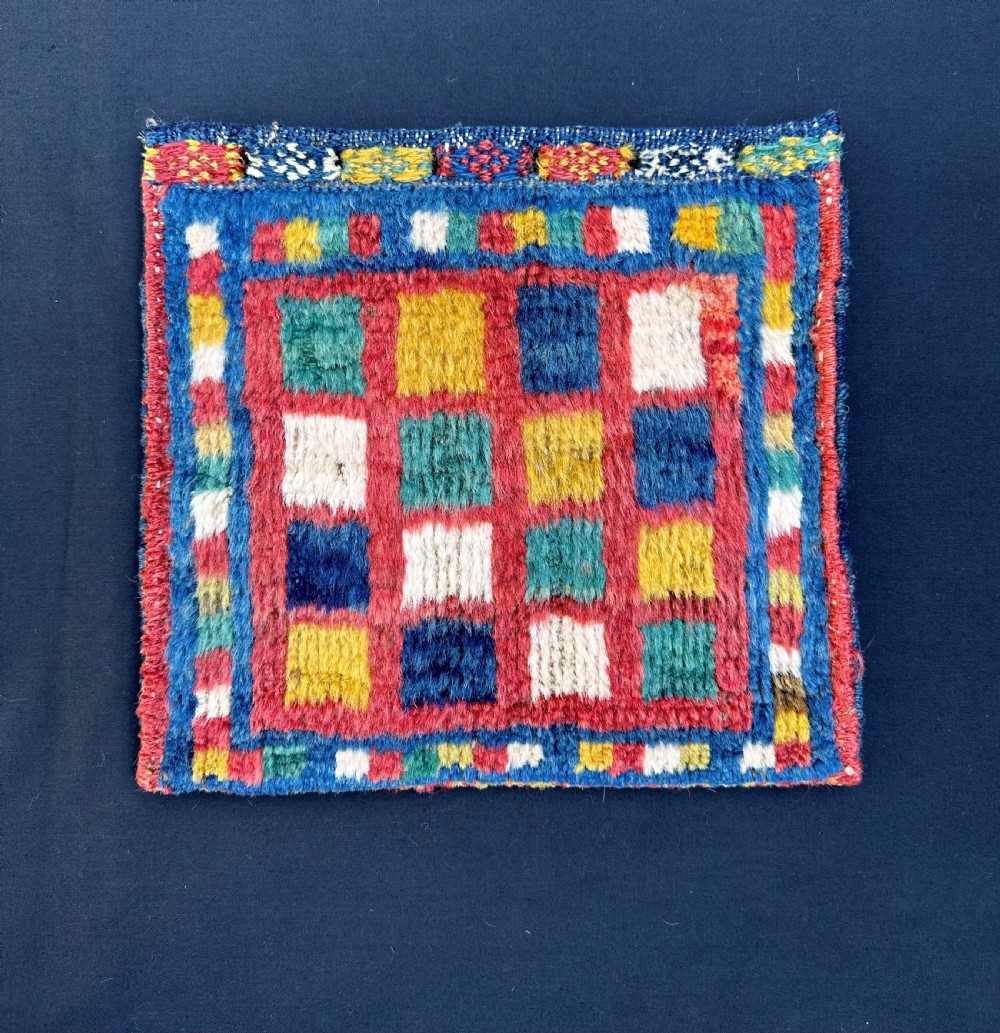 Antique Vanity-Bag, Qashqa'i Tribes, Fars Province, South-West Persia.