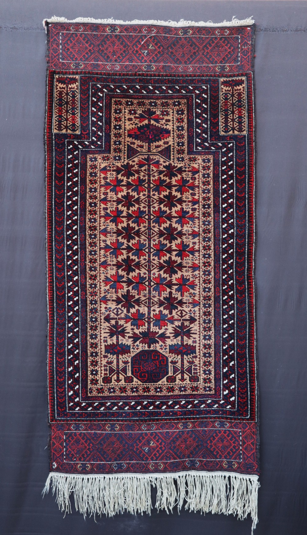 Antique Prayer-Rug, Timuri - Yaqoub Khani Sub-Tribe, Khorassan Province, North-Eastern Persia.