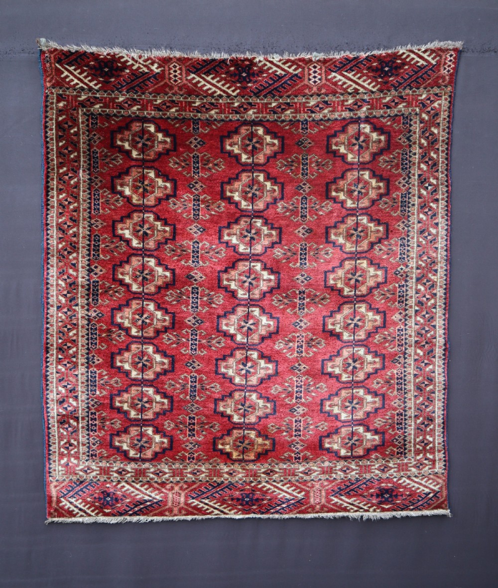 Antique Turkmen Wedding Rug, Teke Tribes, Merv Oasis, Turkmenistan, Central Asia.