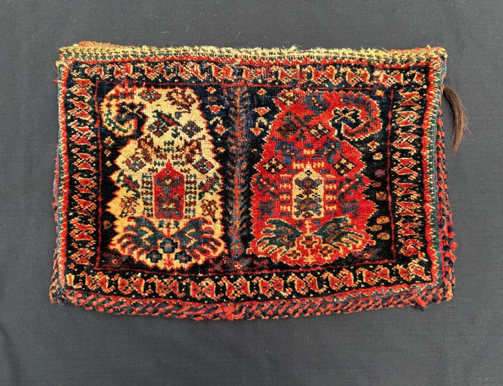 Antique Vanity-Bag, Afshar Nomads, Kerman Province, South Persia.