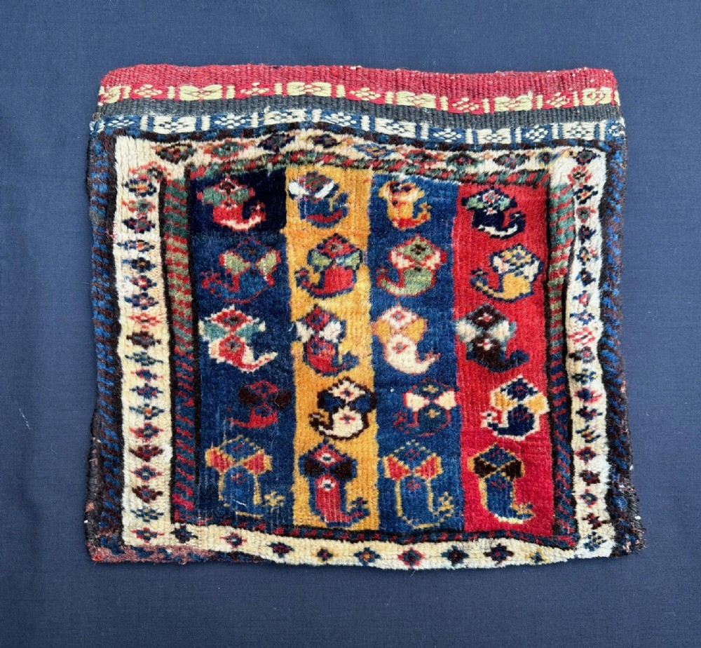 Antique Vanity-Bag, Qashqa'i Nomads, Fars Province, south-west Persia.