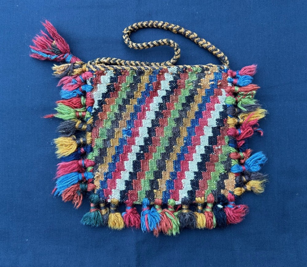 Antique Vanity-Bag, Afshar Nomads, Kerman Province, Southern Persia.
