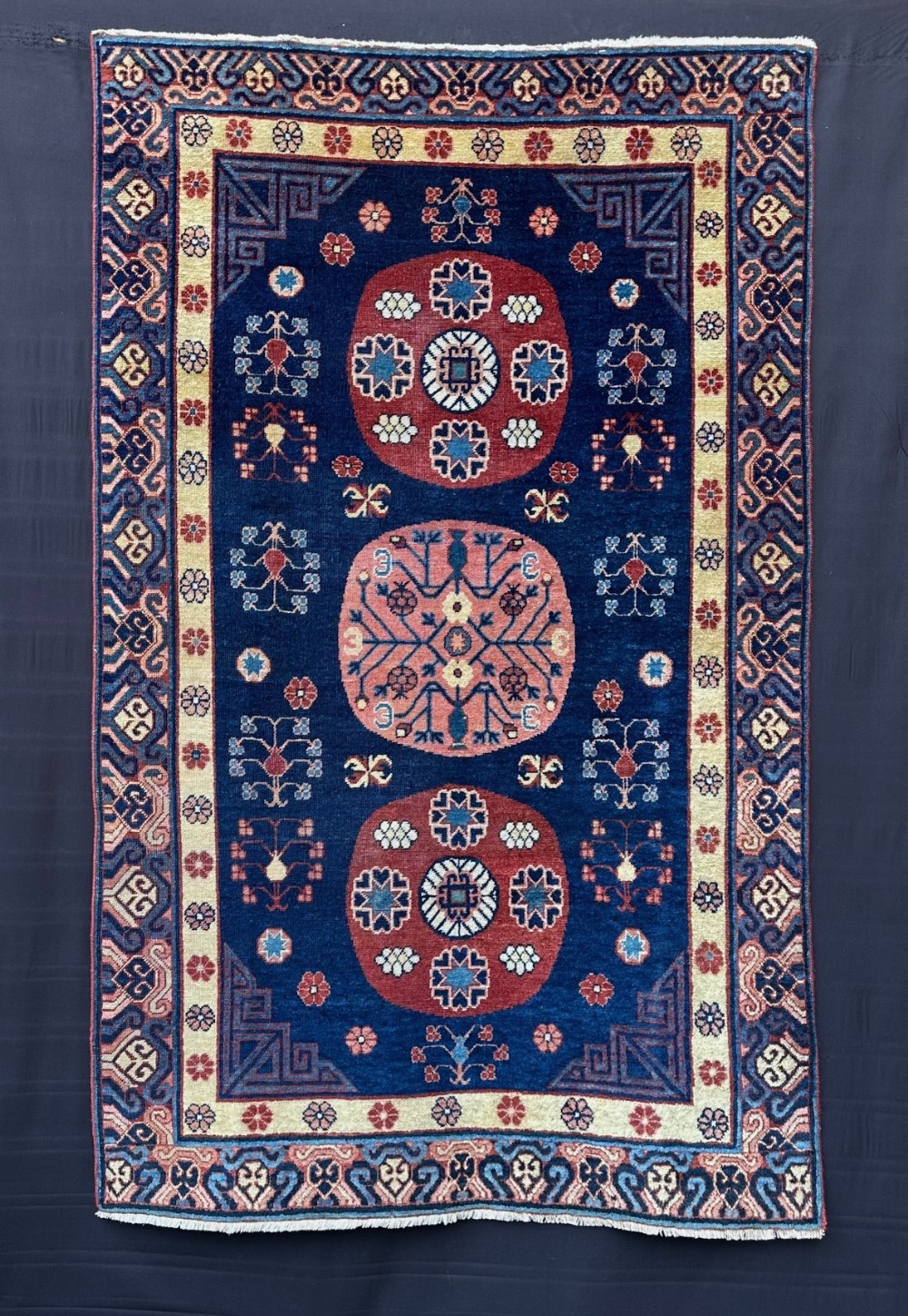 Antique Khotan Rug, Khotan, Eastern Turkistan.