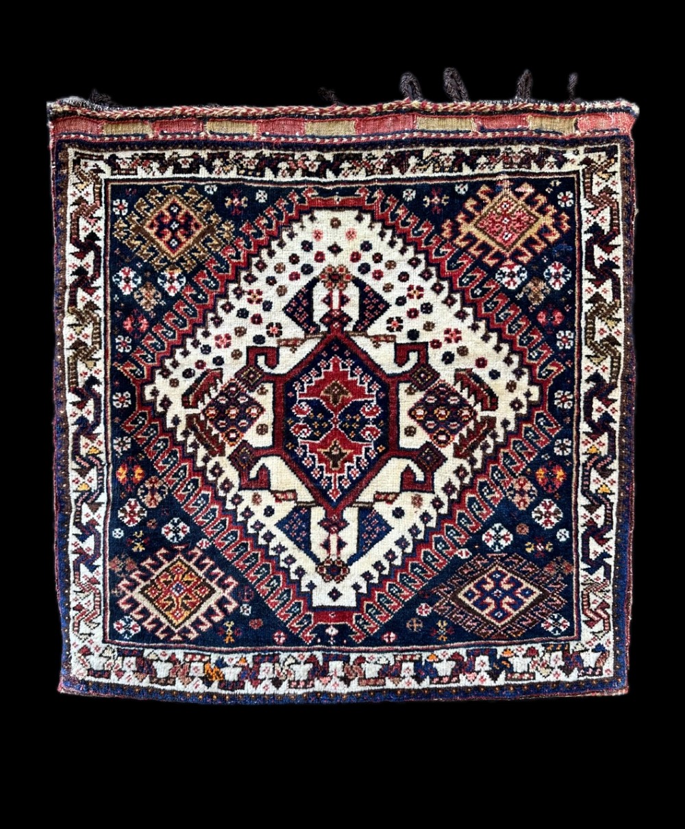 Antique Half-Saddlebag, Qashqa'i Confederation, Ard Kapan Taifeh, Fars Province, South-West Persia.