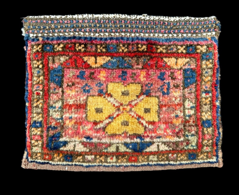 Antique Vanity-Bag, Afshar Nomads, Kerman Province, Southern Persia.