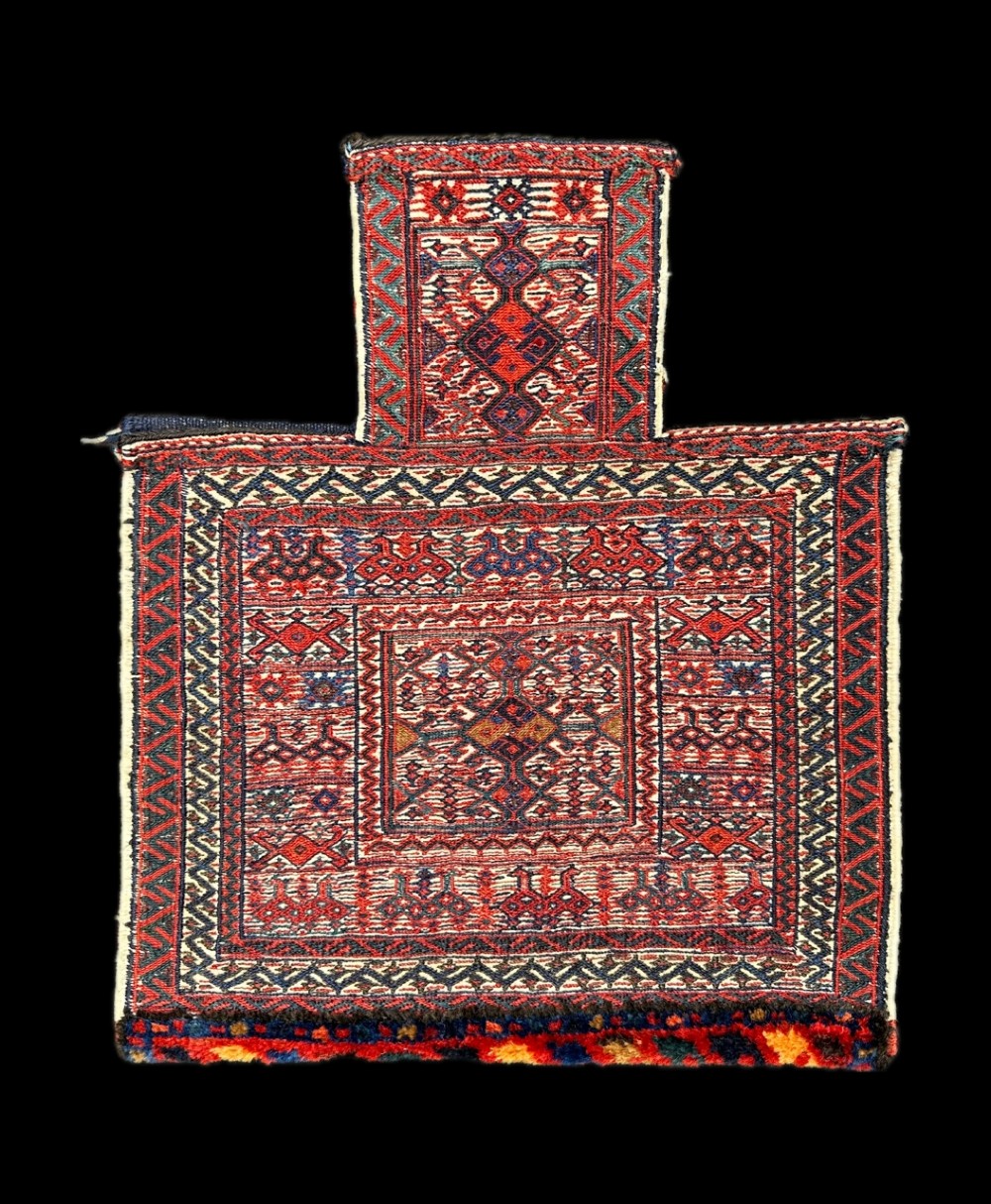 Antique Salt-Bag, Bakhtiari Owlad Haj Ali tribe, Haft Lang, The Chahar Mahal, Western Persia.