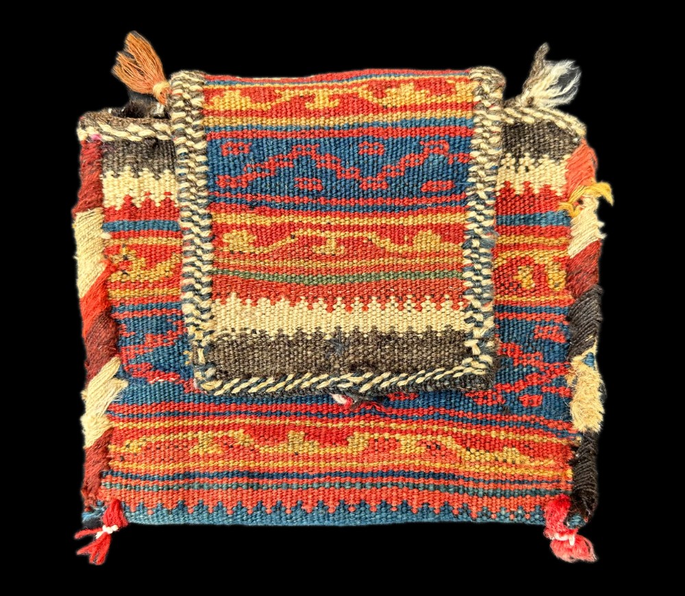 Antique Tobacco Bag, Khamseh Confederacy Tribes, Fars, South-West Persia.