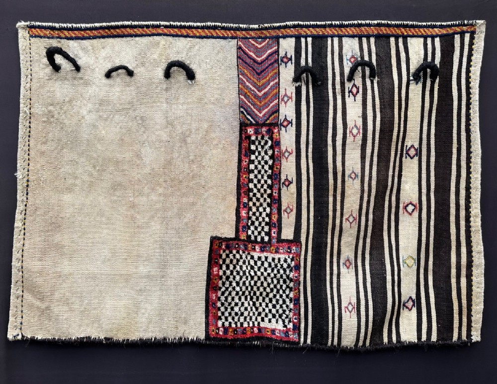 Antique Wheat Sack (tacheh), Luri-Bakhtiari Tribes, The Chahar Mahal, Western Persia.