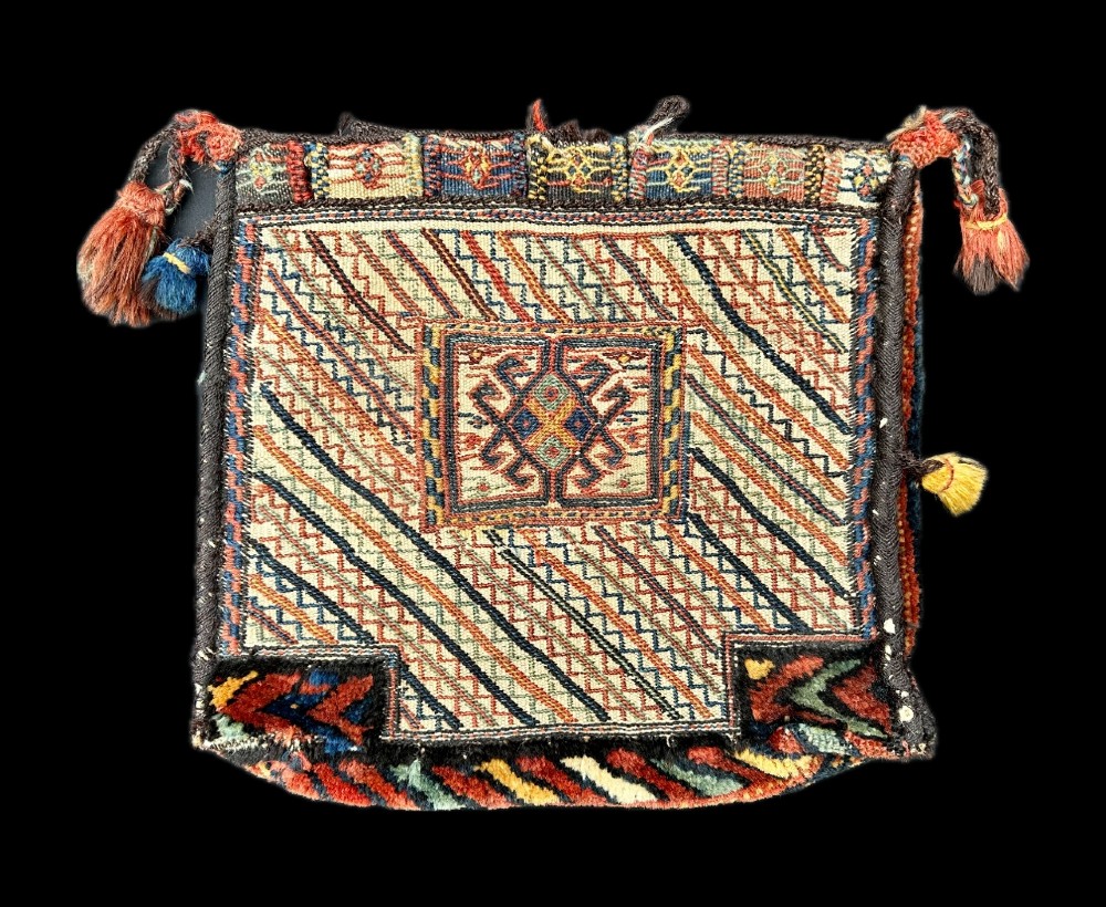 Antique Vanity-Bag, Bakhtiari Nomads, The Chahar Mahal Region, Western Persia.