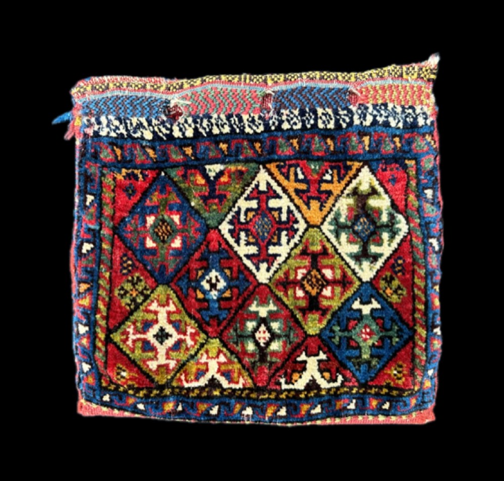 Antique Vanity-Bag, Qashqa'i Shekarlu Tribe, Fars Province, South-West Persia.